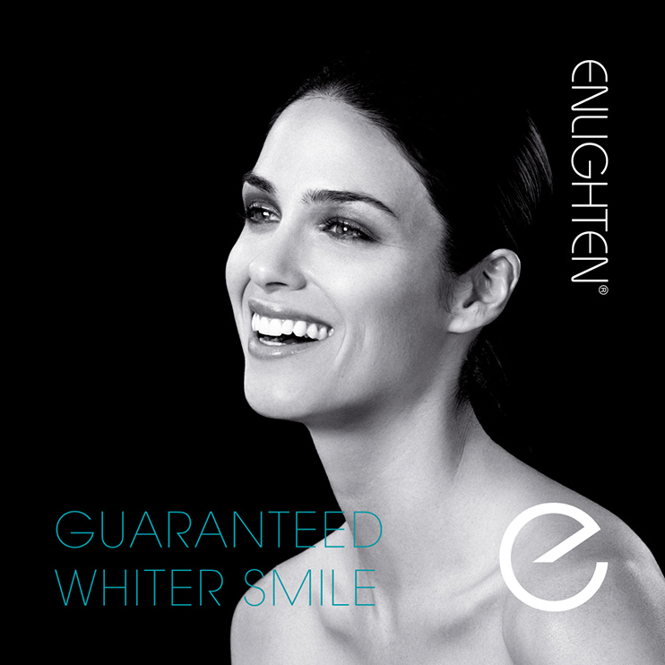 woman with enlighten teeth whitening in Maidstone