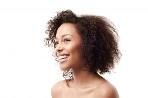 woman with teeth whitening
