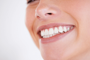 woman with perfect dental health
