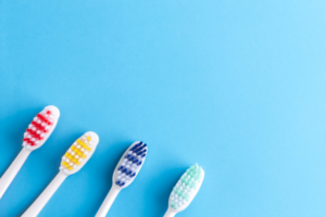 set of toothbrushes