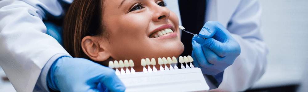 woman having teeth whitening treatment in maidstone, kent