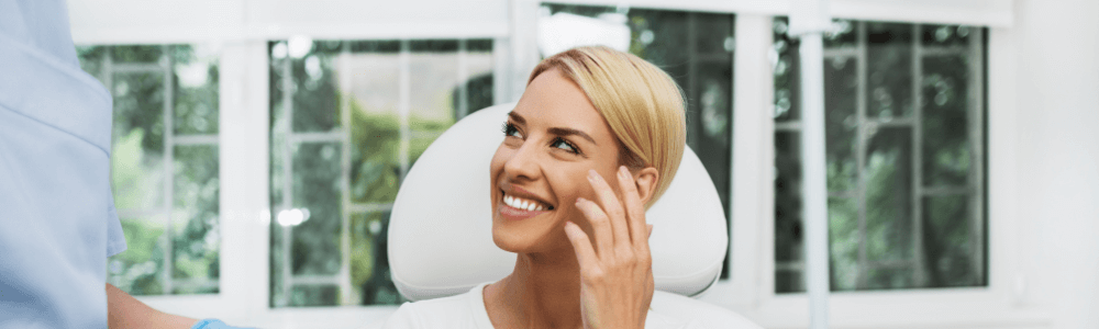 woman at dental hygienist appointment in maidstone, kent