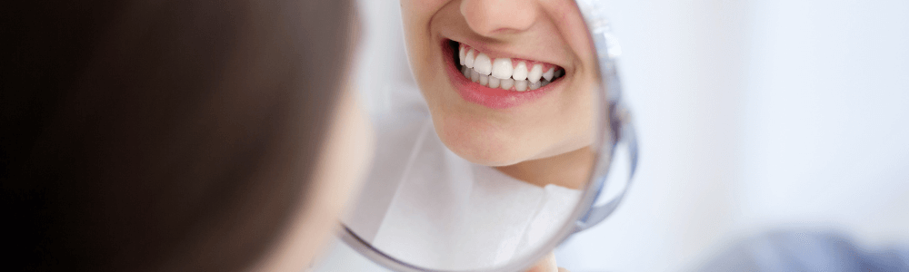 Woman with good dental health at a dental check up in Maidstone