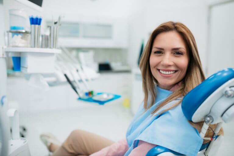 Woman during dental hygienist - Maidstone, Kent